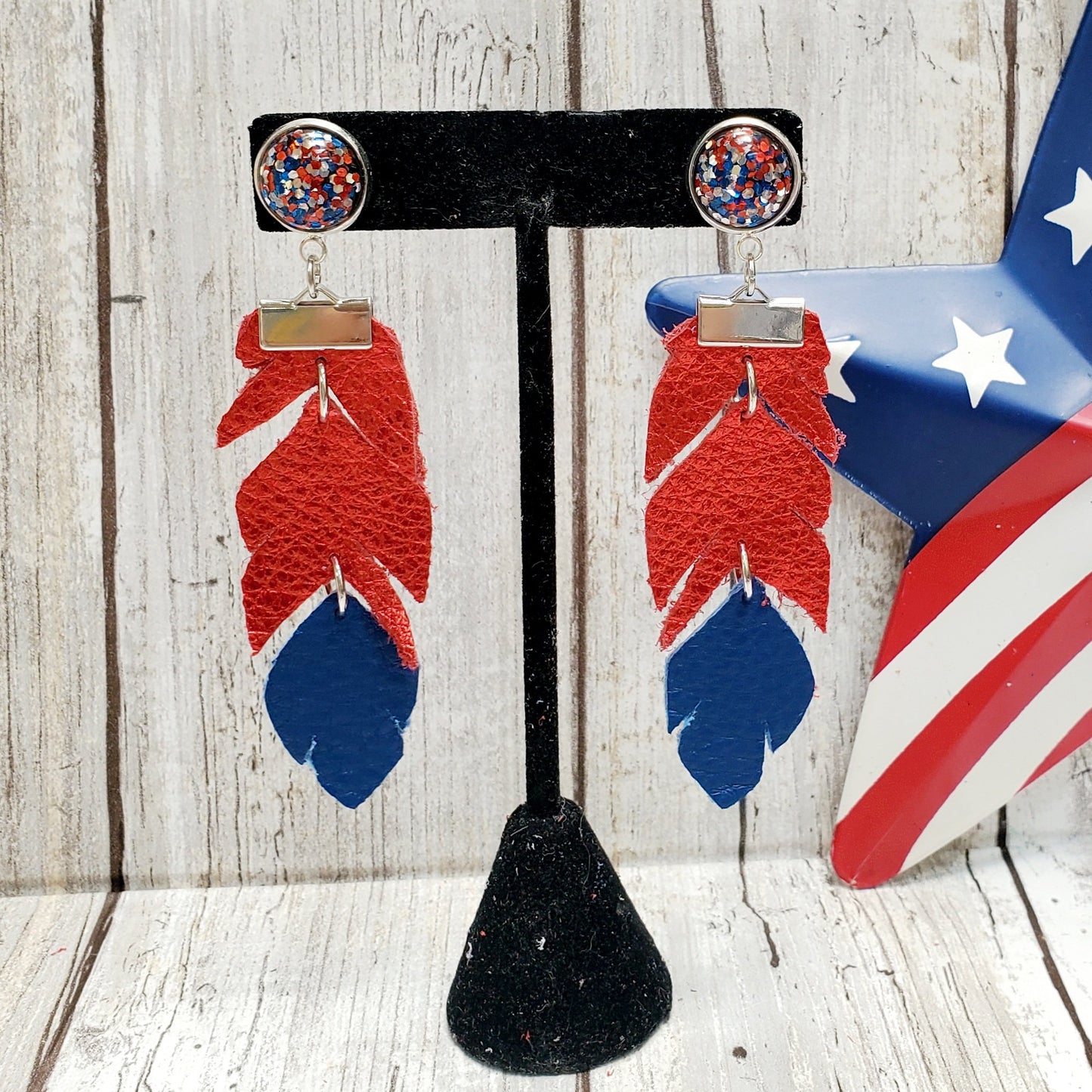 Patriotic Quinns - Stars with Navy Tip